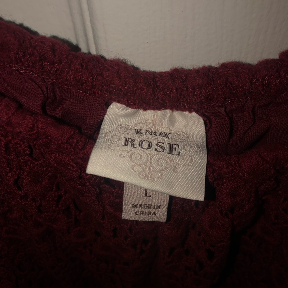 Off the shoulder red top - Picture 2 of 2